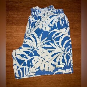 PUMA ESSENTIAL PALM RESORT GRAPHIC WOVEN SWIM SHORTS SIZE XXL
